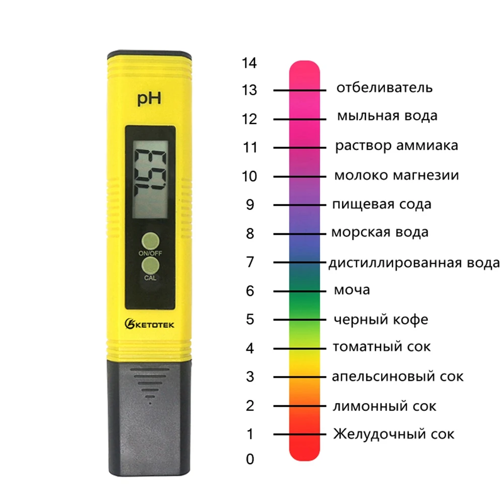 Medidor de PH portátil Digital, TDS medidor de PH, medidor ATC automático de calibración TDS para beber alimentos, acuario, vino y orina