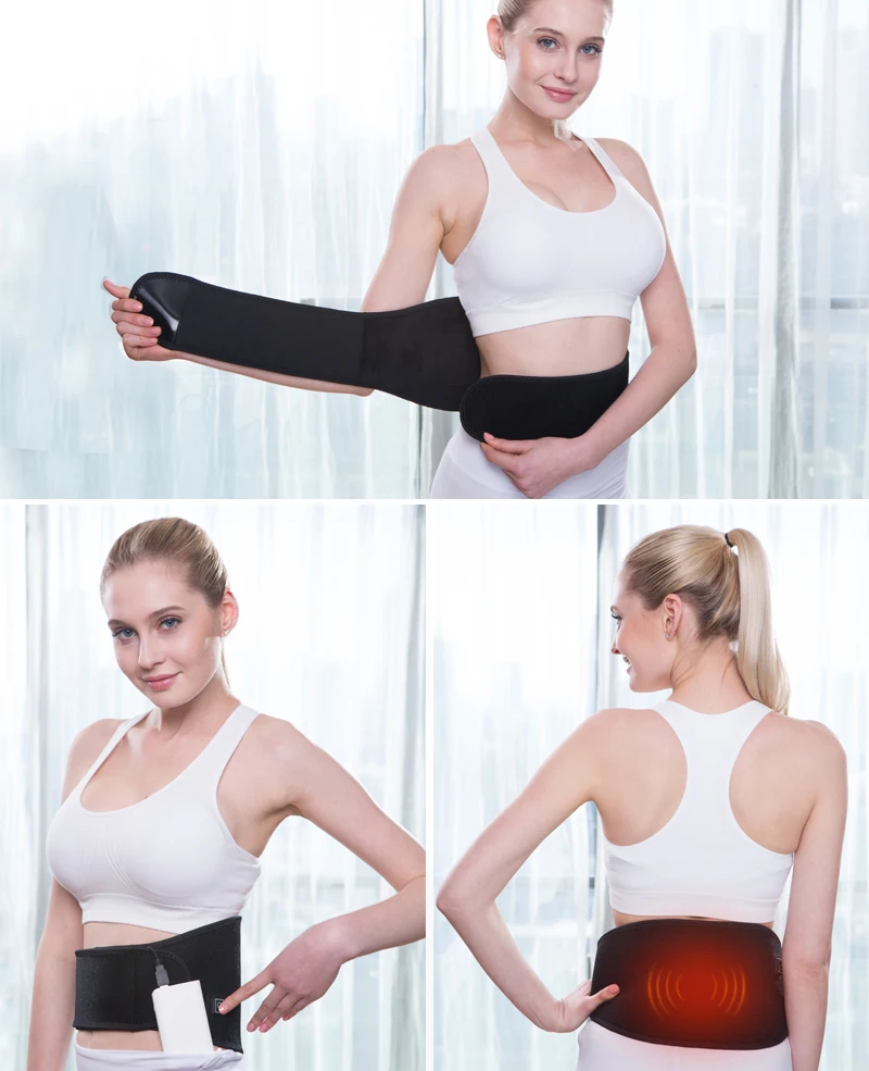 USB нагревательная электрическая подушка с низкой спинкой для поддержки талии грелка для похудения Электрический пояс для горячей терапии боли рельефная мышца