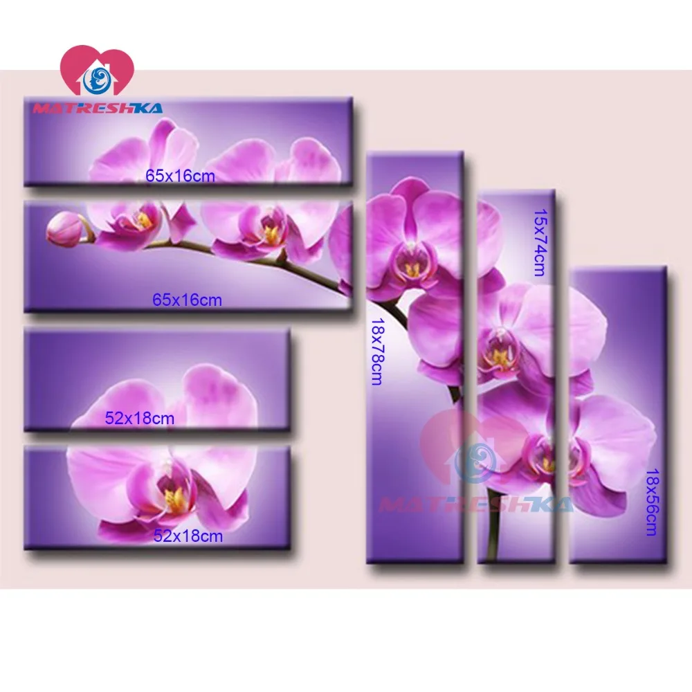 Алмазов картина orchidee Алмазная вышивка Триптих Вышивка крестом картины из