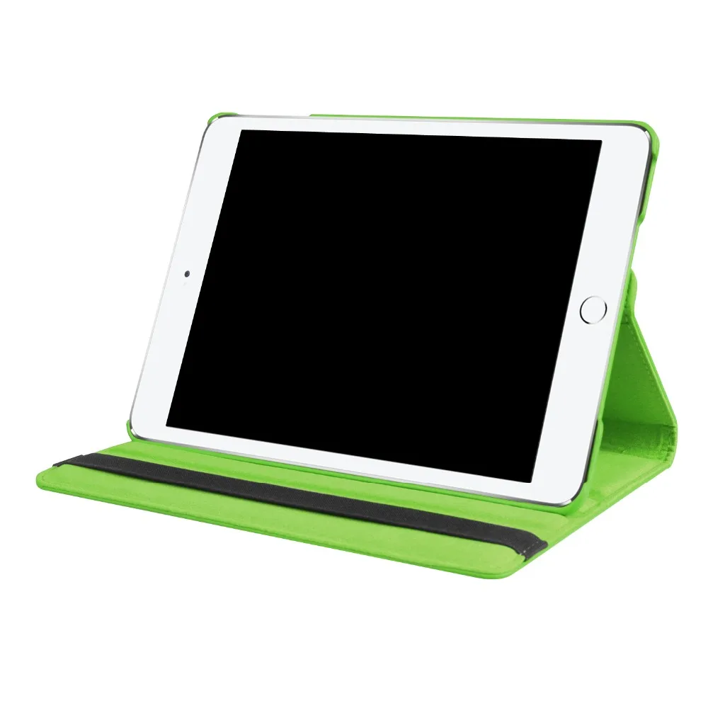 360 градусов вращающийся кожаный для Apple iPad 9,7 A1822 A1823 A1893 A1897 с подставкой и сна Smart Cover+ ручка