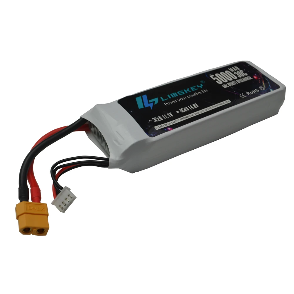 Limskey FPV 450 500 11 1 в 5000 мАч 30C Max60C 3S RC LiPo аккумулятор для вертолета лодки Traxxas батареи