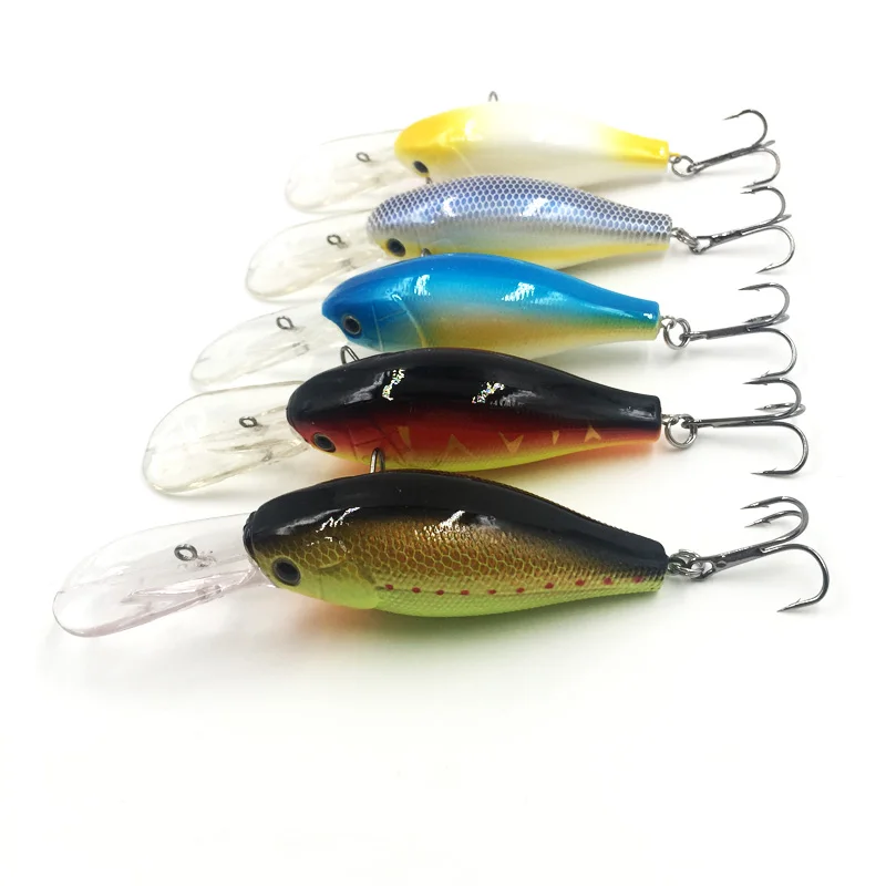 Высокая Приманка Crankbait RealSkin живопись широкий вобль медленно плавающий Jerkbait 2X