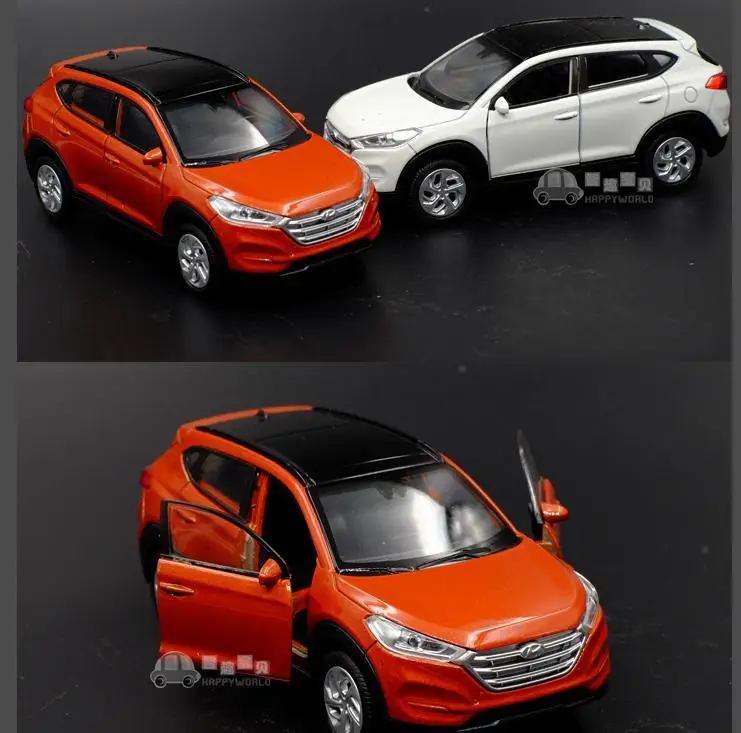 1:36 игрушечный автомобиль из сплава современная модель автомобиля Tucson с высокой