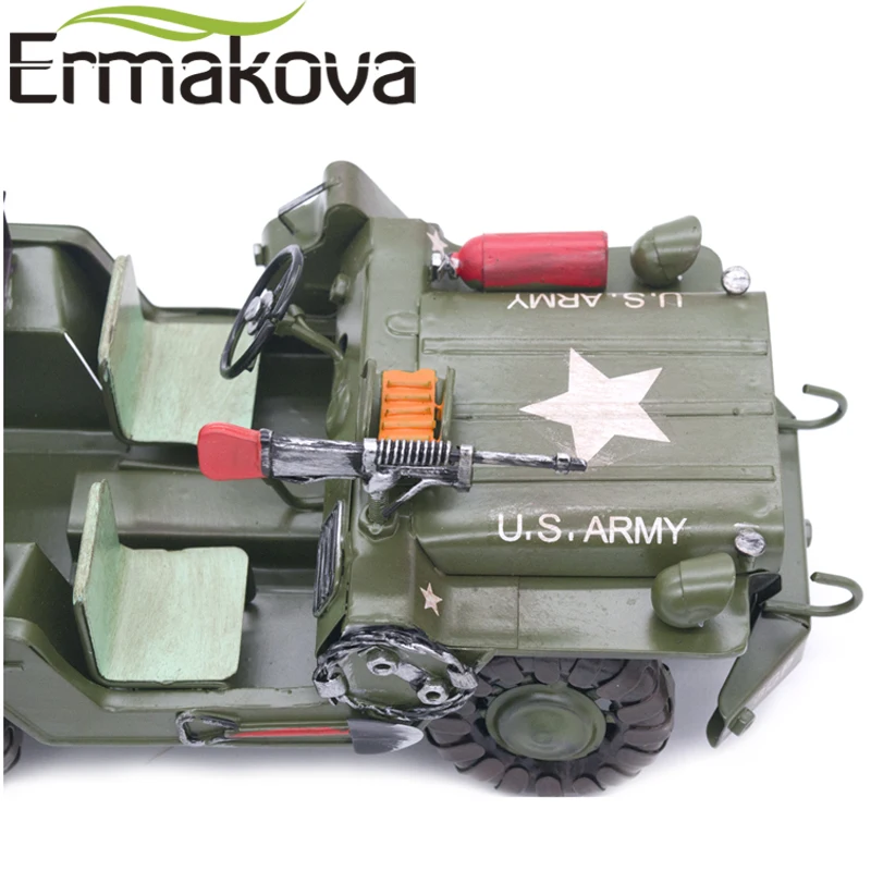 ERMAKOVA Американский Ретро металлический военный автомобиль орнамент винтажный