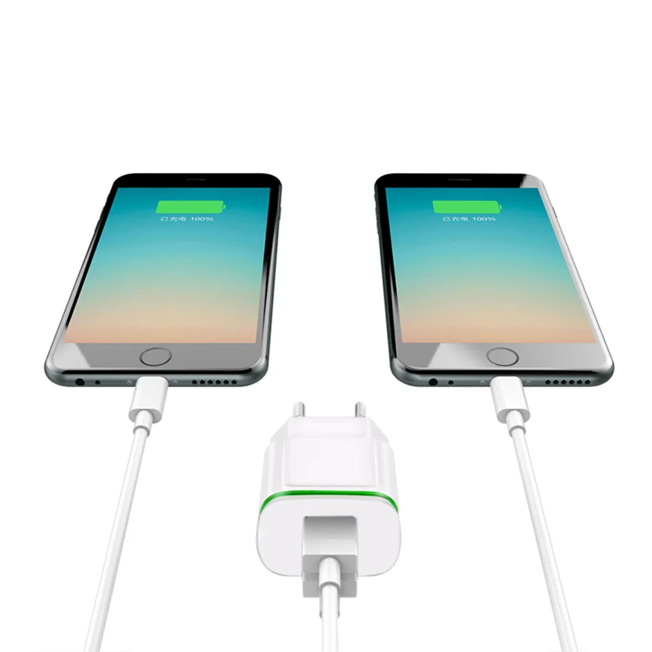 5 В 2.1a Smart Travel двойной 2 USB Зарядное устройство адаптер стены Портативный ЕС разъем