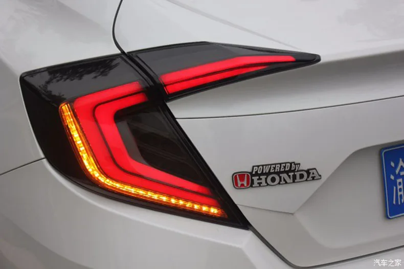 DK MOTION Red& Smoke Для Honda Civic X 10th sedan светодиодный фонарь с движущимся светом гарантия 1 год