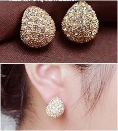 Разноцветные клипсы стразы серьги без проколов для женщин | Украшения и