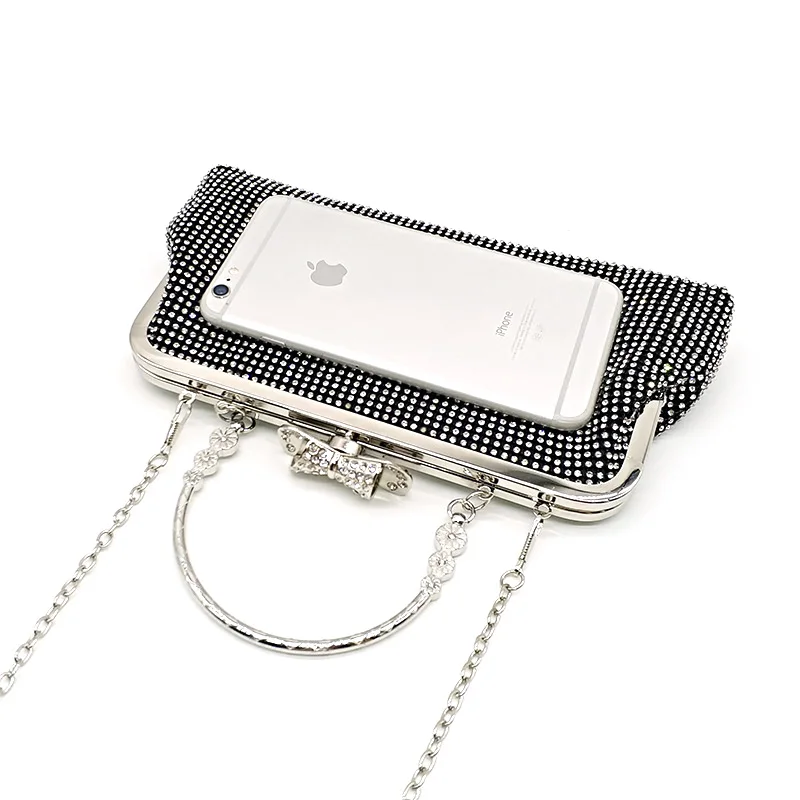 Качественная элегантная мягкая Сумочка Стразы золотого/серебряного/черного