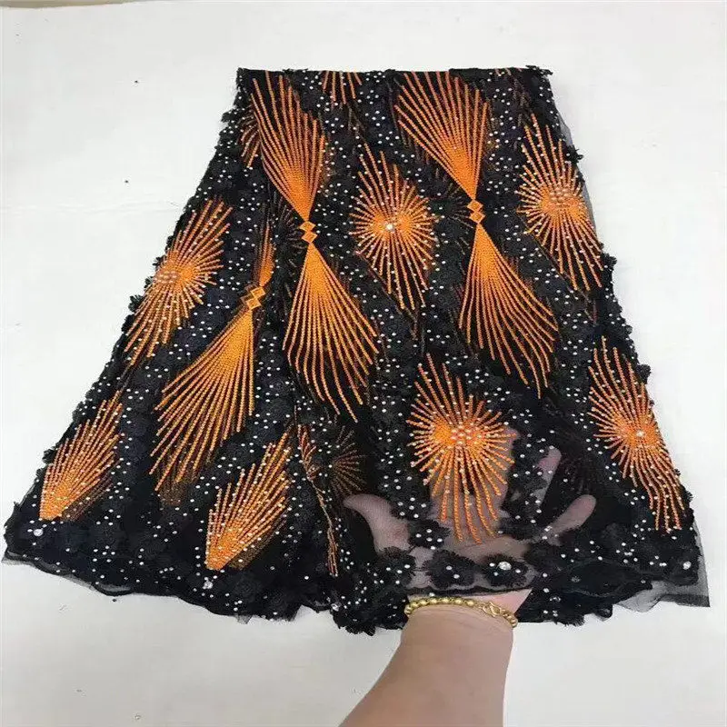 French Net Lace Fabric 2019 Latest African With Embroidery Mesh Tulle High quality Nigerian | Дом и сад
