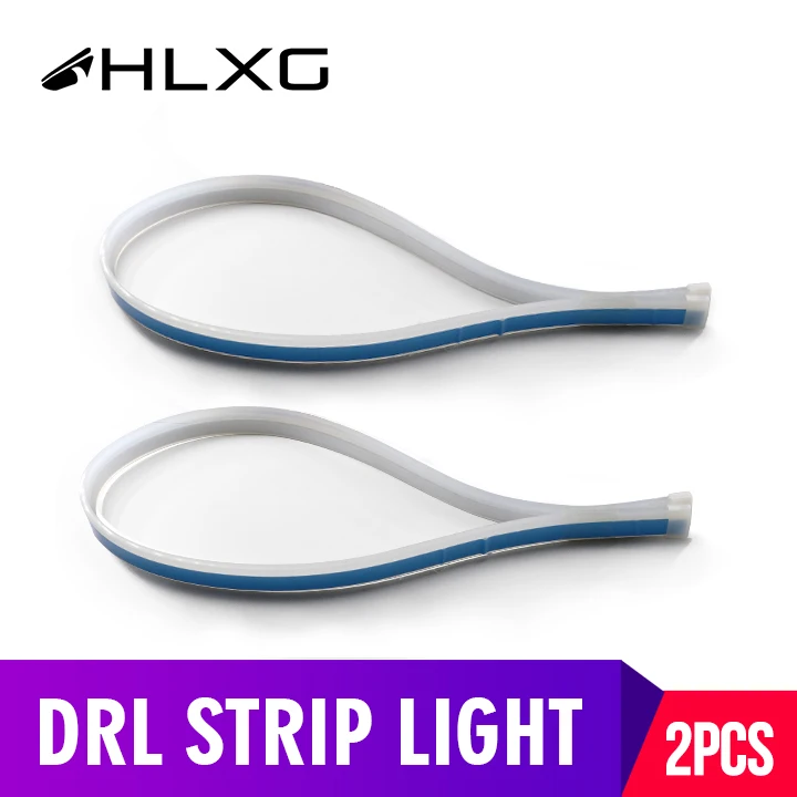 Hlxg 2x ультратонкие автомобили DRL светодиодный дневные ходовые огни белый