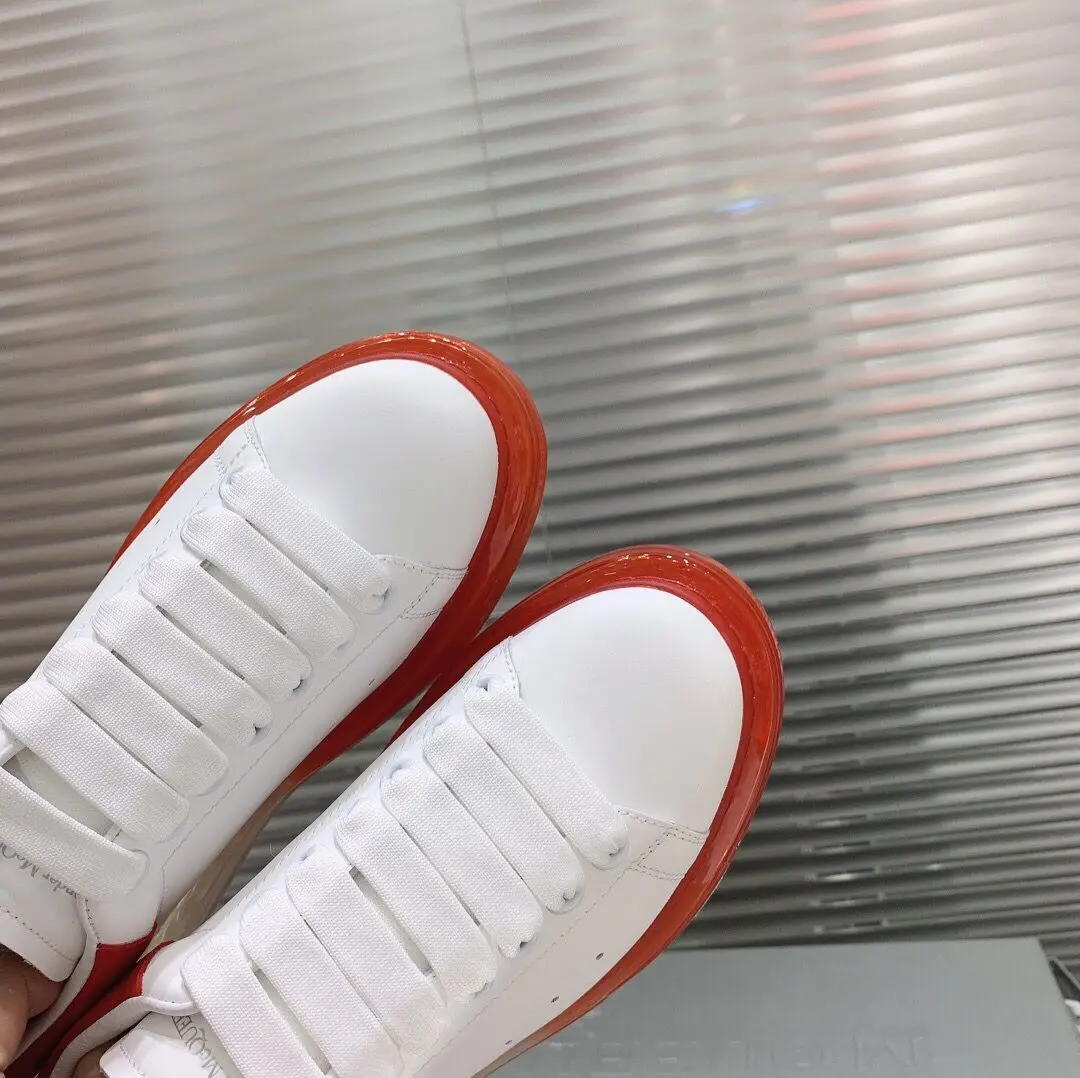 Buono Scarpe/популярные женские кроссовки из натуральной кожи; Повседневная кружевная обувь на платформе; Прозрачный каблук; женские брендовые кроссовки;