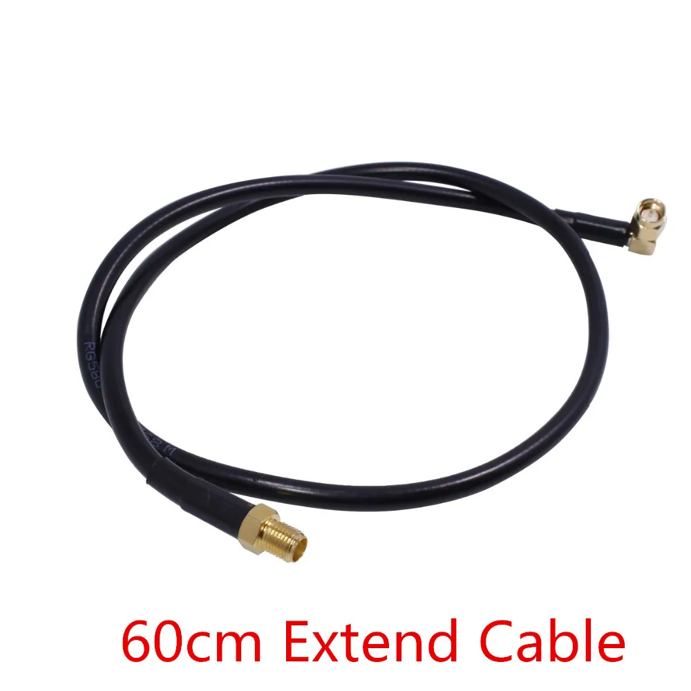 60CM Extend Cable ABBREE складной армейский Тактический SMA-VHF Любительская рация двойного диапазона антенны для иди и болтай Walkie Talkie Baofeng UV-82 UV-5R BF-888S CB Ham радио - Цвет: 60CM Extend Cable