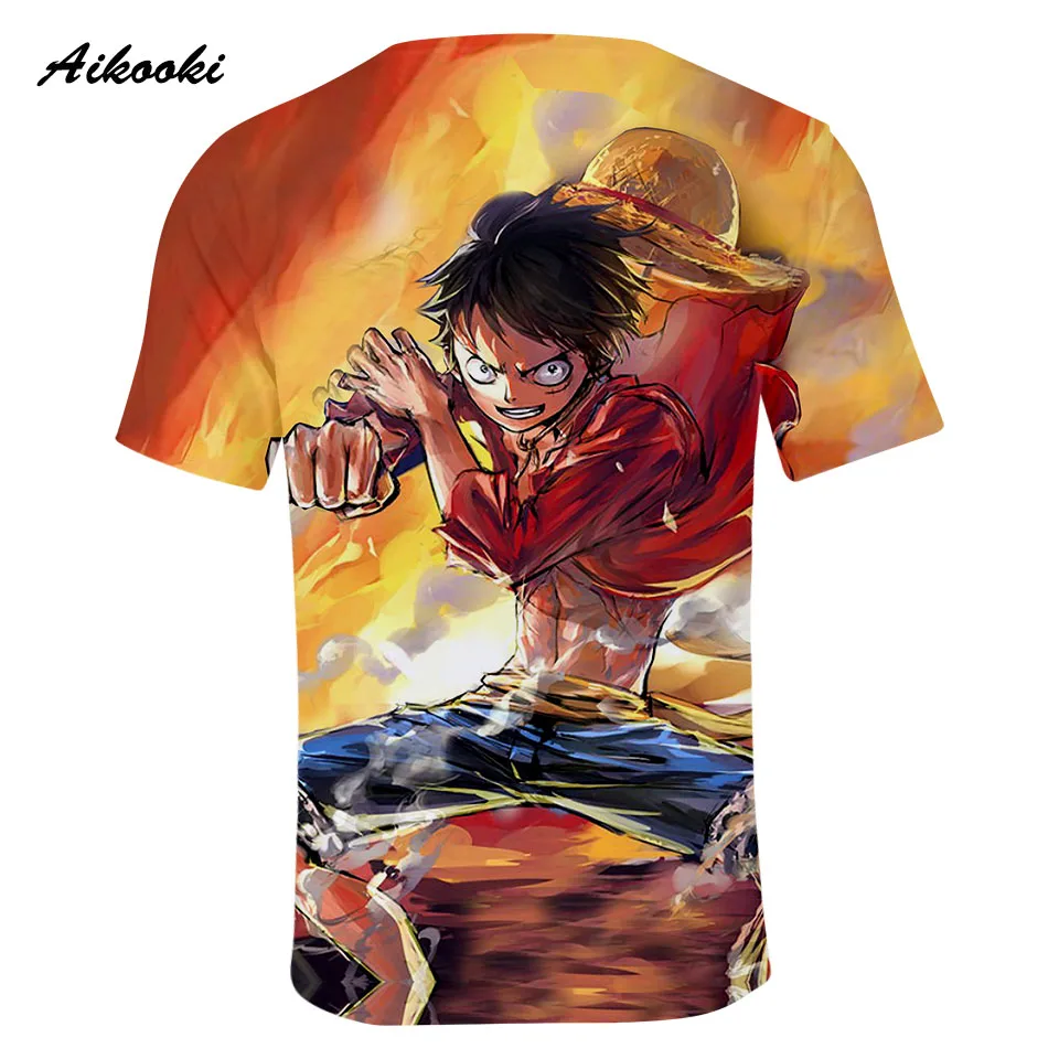 ONE PIECE 3D T-shirt Men/Women Tshirt Printing Golden Design Tees short Tops Boys/Girls T shirt Cool Shirts Clothes suit | Мужская