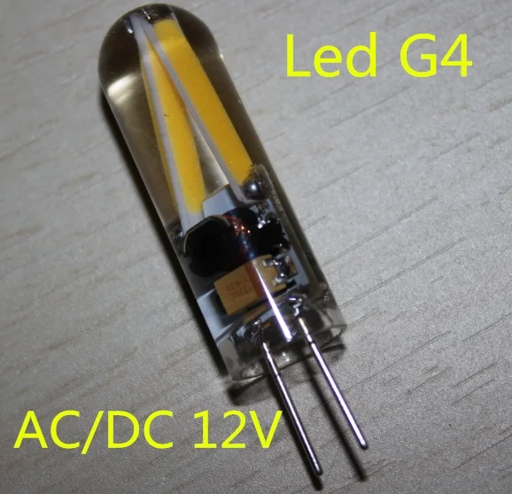 Высокое качество AC/DC 12V G4 LED 2W Новый COB кукурузный свет SMD лампа супер яркая замена