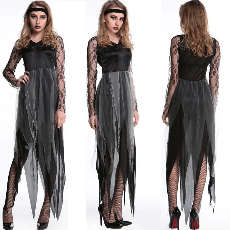 Костюм для косплея вампира зомби-призрака невесты костюмы на Хэллоуин женщин