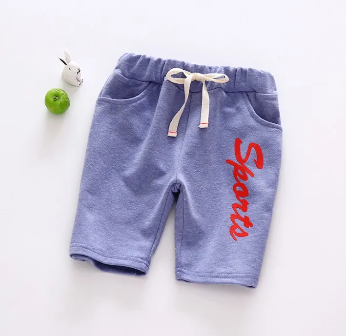 Летние модные спортивные шорты для девочек и мальчиков тонкие хлопковые