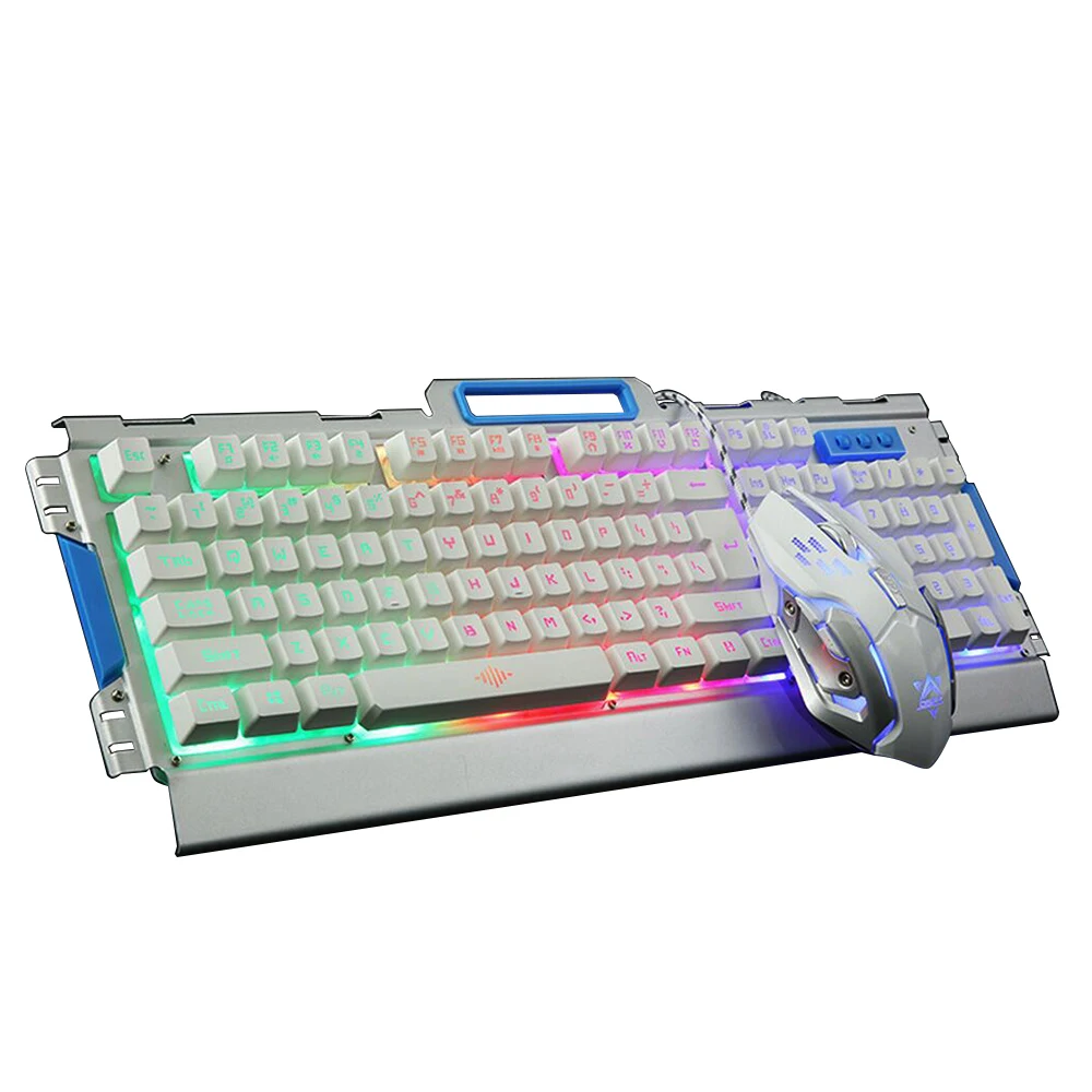 Механическая игровая клавиатура с USB подсветкой 3200DPI 1 5 м|Комплекты мышь плюс