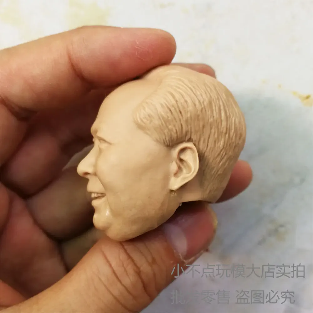 Пустой 1/6 масштаб головы лепить Мао Tse tung председатель неокрашенные fit 12