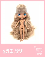 Фабрика Blyth кукла шарнир тело 1/6 кукла Blyth прямые волосы с челкой/бахрома BJD подходит для DIY 19 суставов тело игрушка для девочки