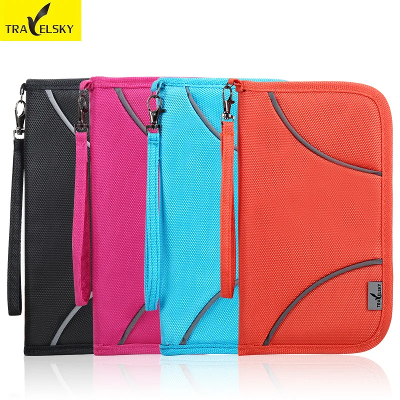 

Passport holder for business multi-function credit card RFID protect high-grade fabric take card wholesale 50pcs 13599