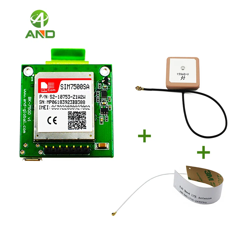 4G UART ttl SIM7500SA коммутационная плата, CAT1 FDD LTE mini SIM7500SA печатная плата 1 шт - Цвет: With GPS 4G-FPC