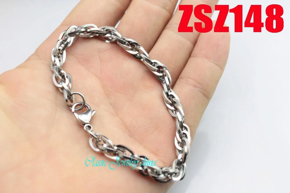 Браслет из нержавеющей стали 6,2 мм bravny twist brace мужские модные ювелирные изделия панк цепи 20 шт ZSZ148