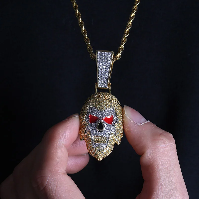 Новый заказ путешествие к западу фигурки кулон ожерелье мужские Iced Out Шарм