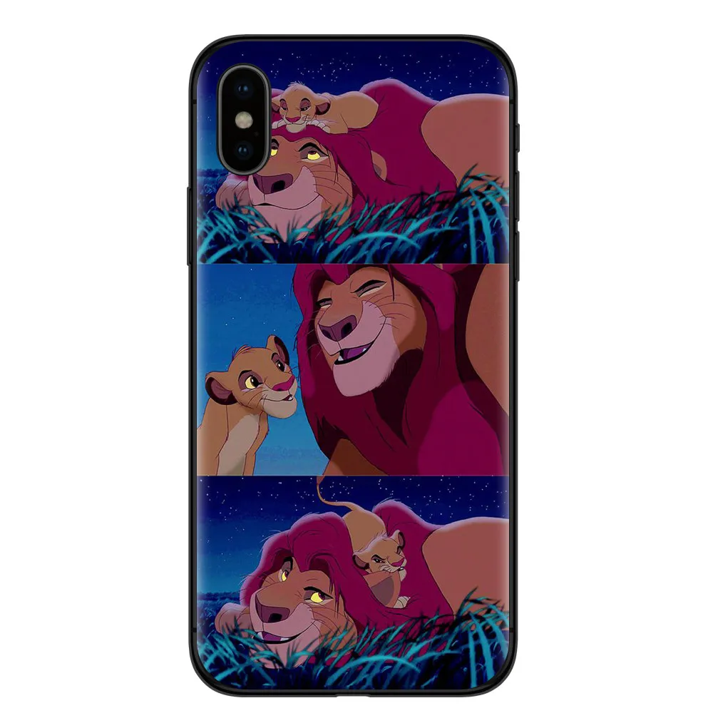 FUNNYRUI Король Лев чехол для iphone X XR XS Max 8 8plus 7 7plus Аксессуары для сотовых телефонов для iphone 6 6S Plus 5S SE