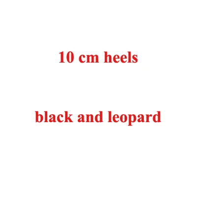 black leopard 10cm Craylorvans/высококачественные женские туфли-лодочки леопардовой расцветки с постепенным изменением цвета; туфли с острым носком на высоком тонком каблуке; Новинка года; модная роскошная женская обувь - Цвет: black leopard 10cm