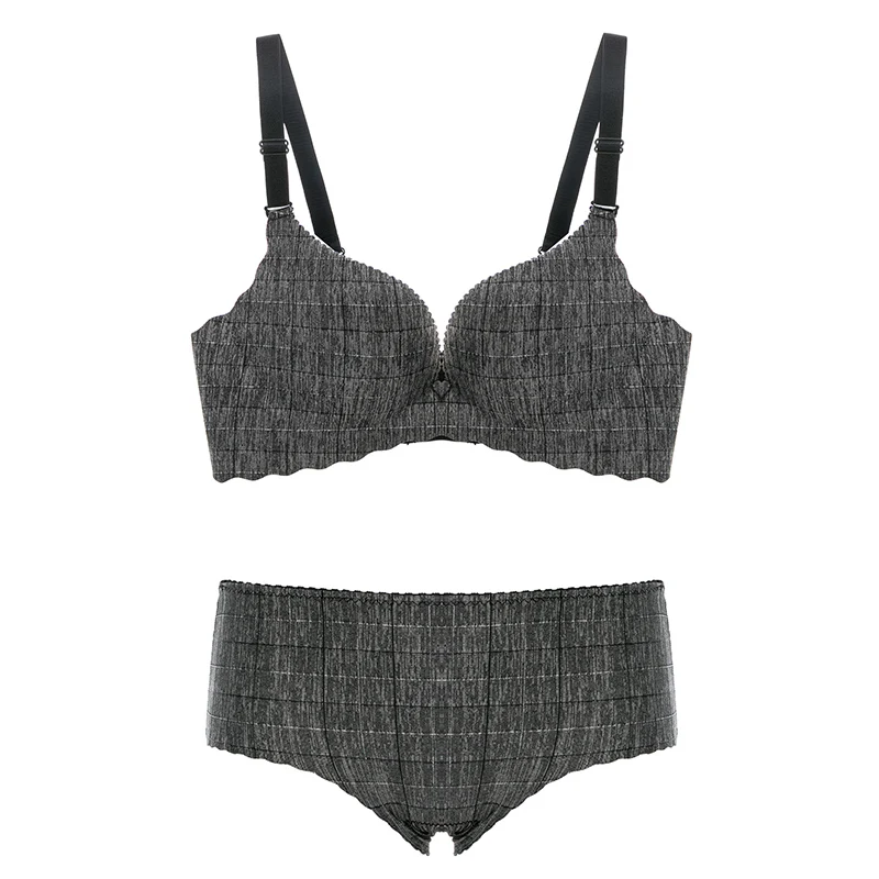 Сексуальные бюстгальтеры набор трусов для женщин бесшовный бюстгальтер Пуш ап