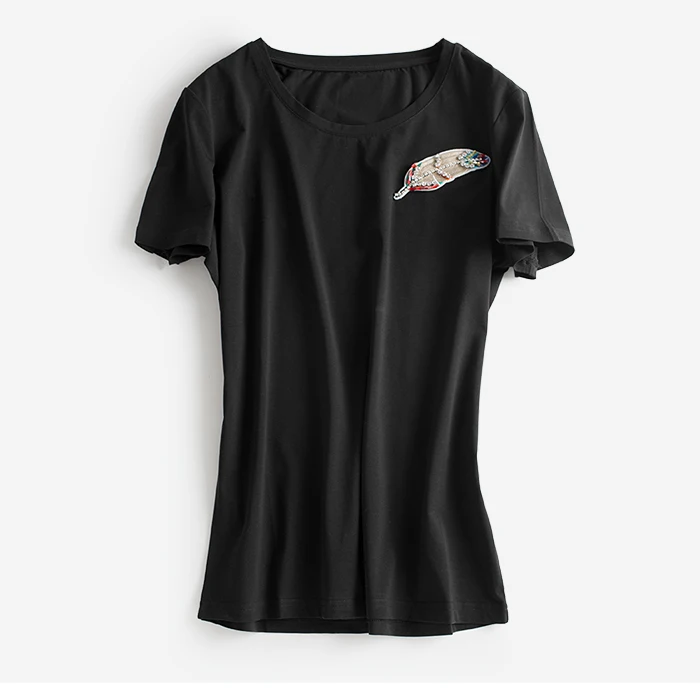 Футболка женская весенне летняя с коротким рукавом и блестками|sexy top|women brand topbrand