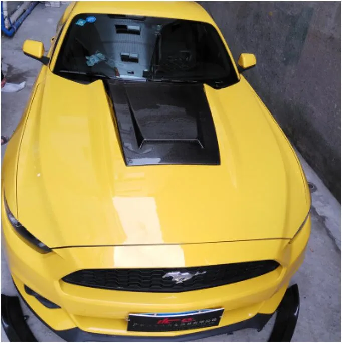 Крышка переднего бампера автомобиля из углеродного волокна для Ford Mustang 2015 2016