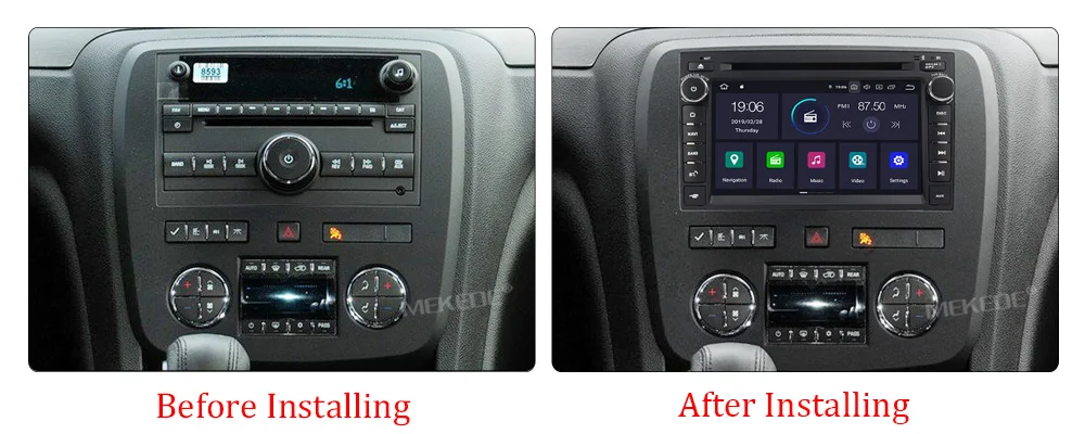 Mekede Android9.0 встроенный DSP ips автомобильный DvD gps мультимедийный плеер для Chevrolet/Silverado/Tahoe/Monte GMC Yukon/Denali/Acadia