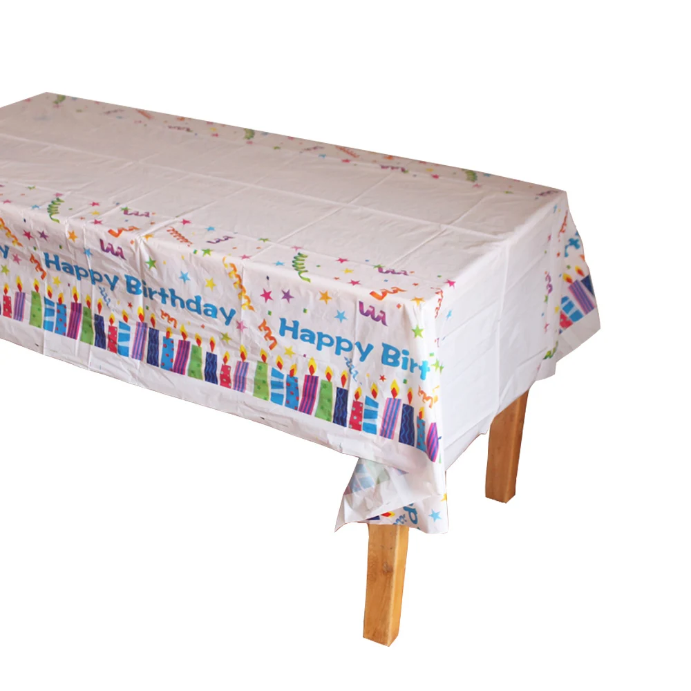 Одноразовая Пластиковая скатерть для стола на день рождения 180*108 см|tablecloths