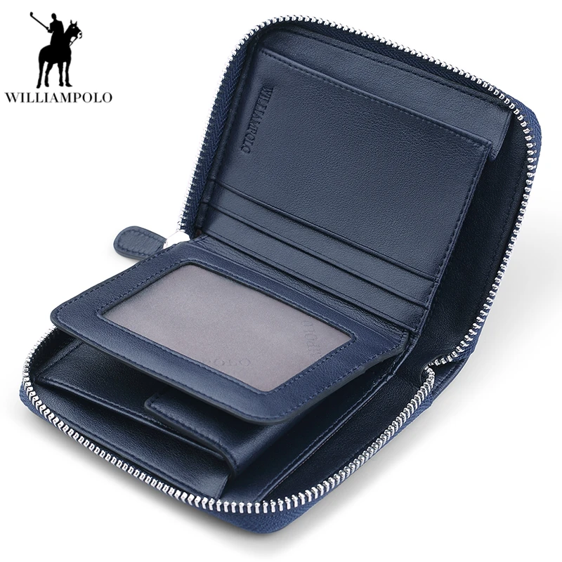 Hot Sale Men Wallet Short Purse Luxury Male Genuine Leather Zipper PL283 | Багаж и сумки