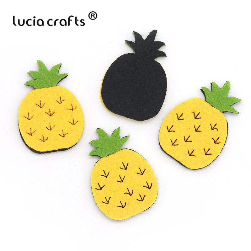 Lucia crafts 5 шт/12 шт фрукты войлочная ткань для DIY Нетканая ткань без Гуле патчи ручной работы аксессуары для одежды B0402