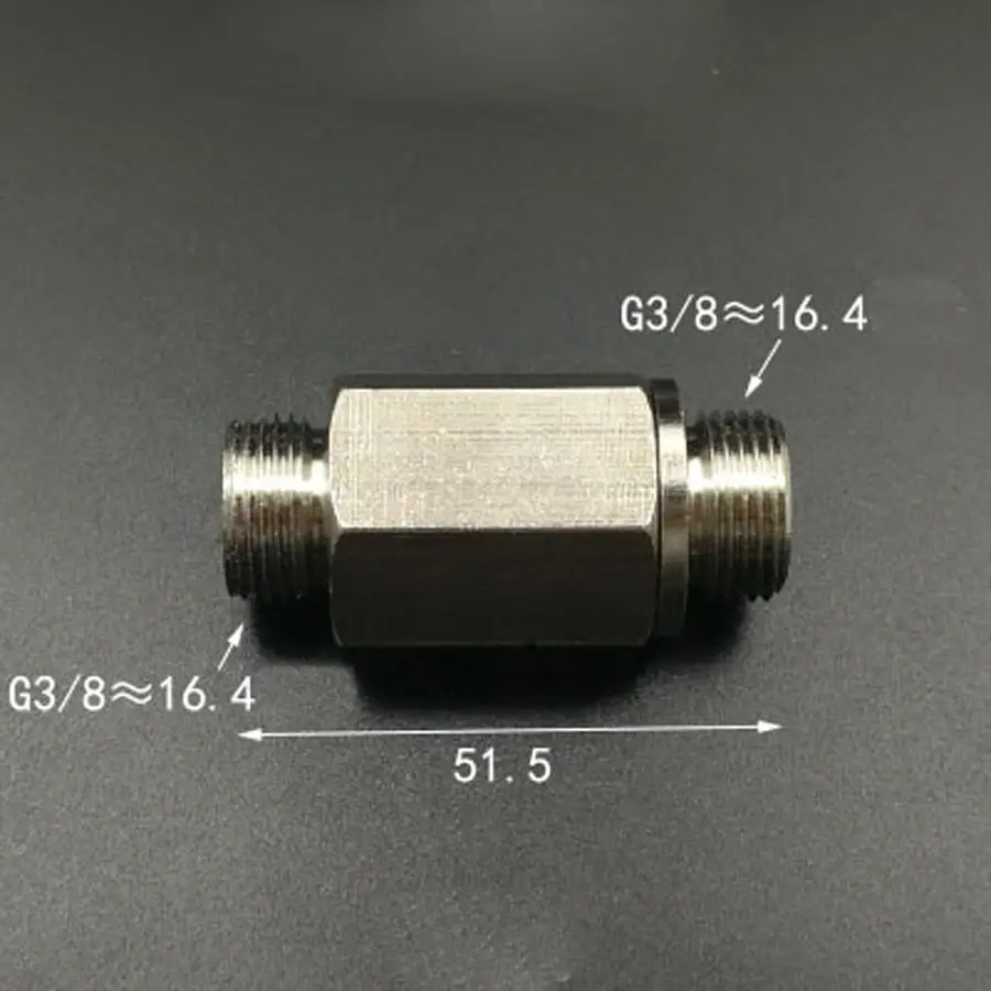 DN10 3/8 &quotBSP мужской никелированный латунный обратный клапан односторонний