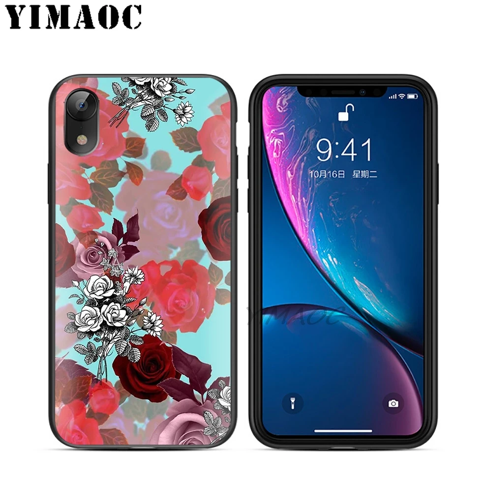 YIMAOC Skull Cat Sheep Moon Soft TPU Black Silicone Case for iPhone X or 10 8 7 6 6S Plus 5 5S SE Xr Xs Max |