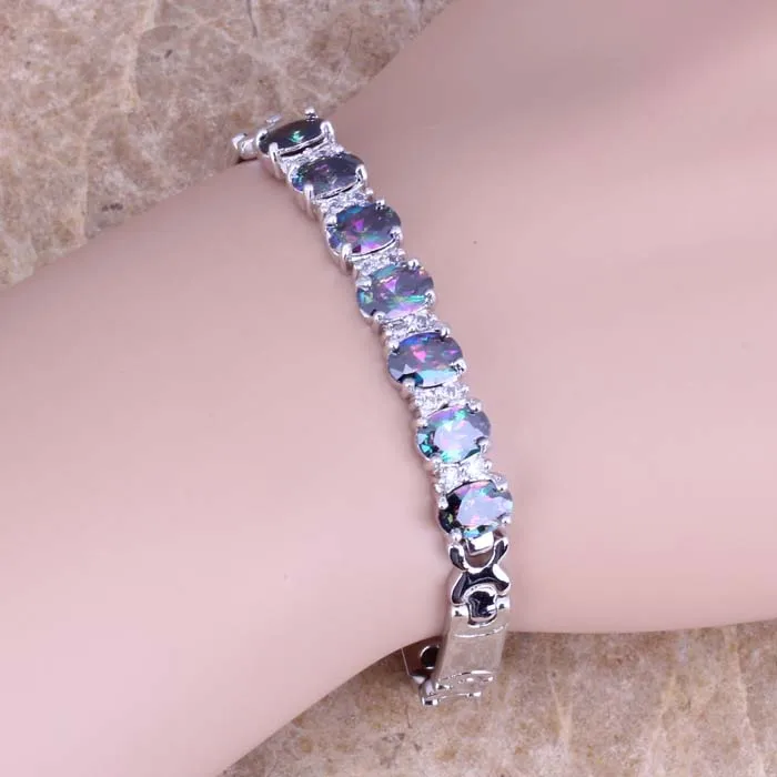 Браслет цепочка с серебряным покрытием 7 дюймов S0514|chain bracelet|link chain braceletbracelet bracelet |