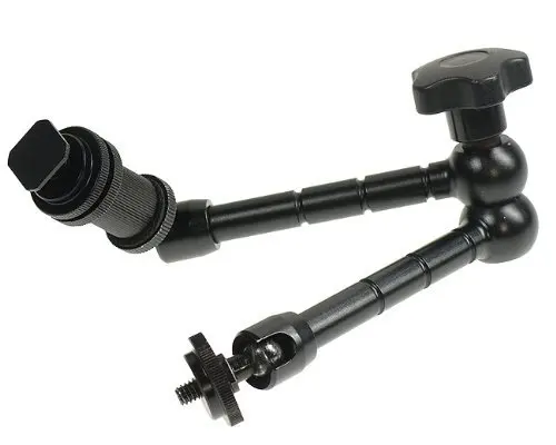 10pcs/lot 11 Inch Friction Power Articulating Magic Arm LCD Bracket 1/4 Hot Shoe Connector for DSLR Monitor Flash Camera CD50 |