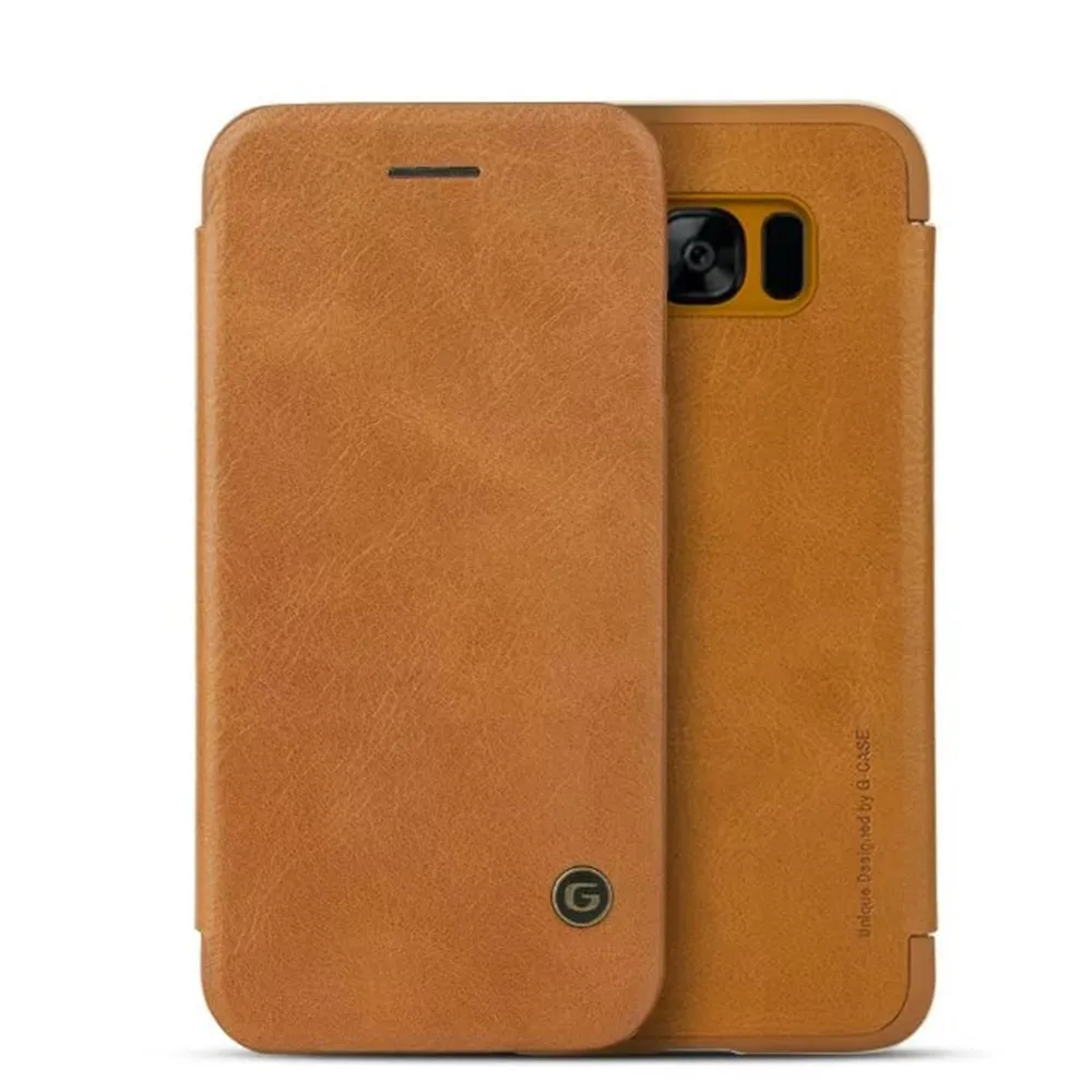S8 S9 GCASE кошелек из натуральной кожи флип-чехол для телефона Samsung Plus S7 edge S6 Note 8 |