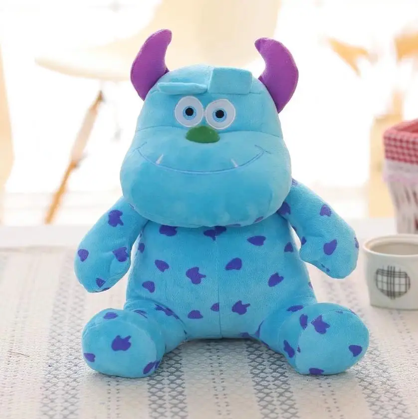 blue 1 шт. 7," Плюшевый Монстр Майк Вазовски и Джеймс П. Плюшевый Салливан игрушки куклы для подарок для ребенка - Цвет: blue