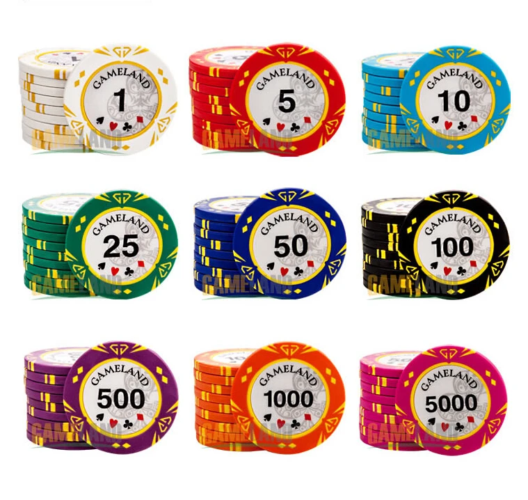 Фишки казино Monte Carlo Poker Для Покера Чип Металла Алмазов 14 г Клей + Железо Техасский