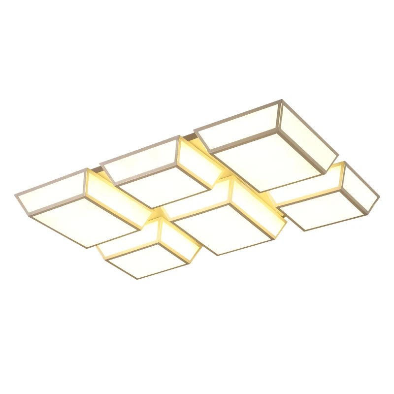 

Post modern living room light rectangular simple atmosphere home bedroom lights creative lobby led ceiling lamp led lighting