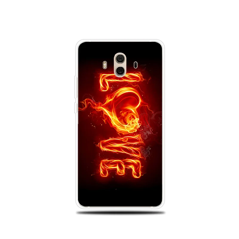 Flame Fire Patterned Silicone Phone Case For Huawei Mate 8 9 10 Lite Pro Cover Soft Shell for 20 |