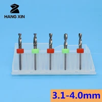 5pcs 3 1mm 4 0mm tungsten carbide pcb mini drill bit cnc router rotation tool for printed circuit board milling cutter