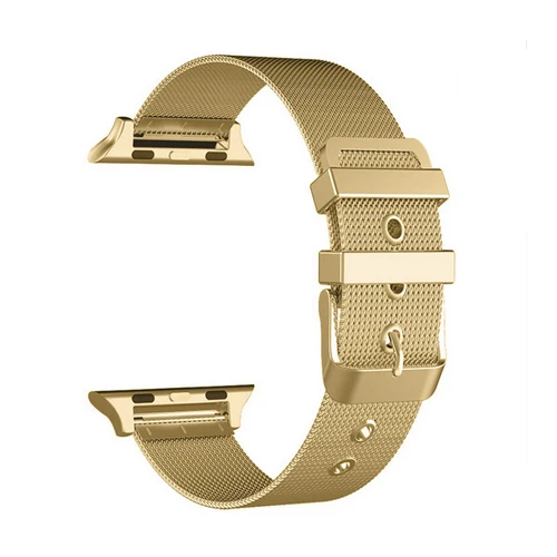 gold Миланская петля ремешок для apple watch 42мм 38 мм 44 мм 40 мм iWatch serise 5 4 3 2 1 ремешок apple watch браслет из нержавеющей стали ремешок - Цвет ремешка: gold