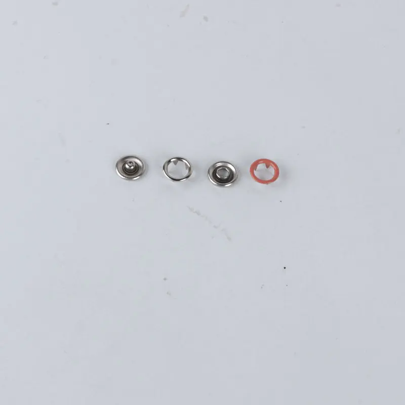 Комплекты кнопок серебристого цвета без шитья Открытое кольцо Детские пуговицы
