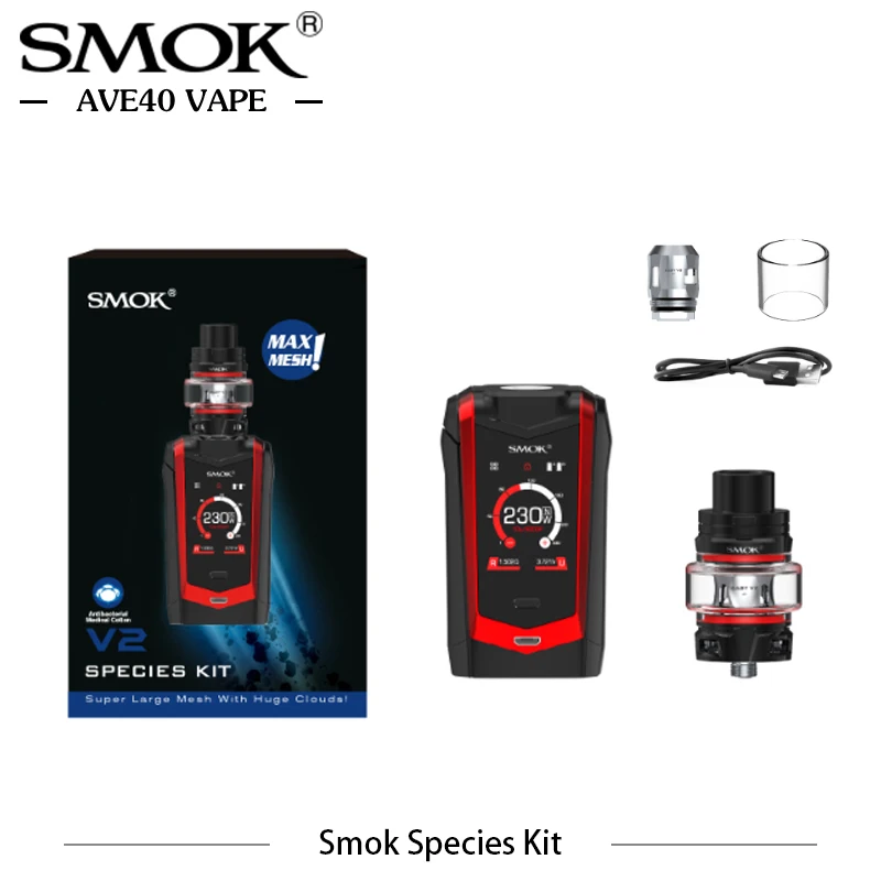 Оригинальные электронные сигареты SMOK вида 5 мл комплект 230 Вт вид мод с TFV8 ребенок