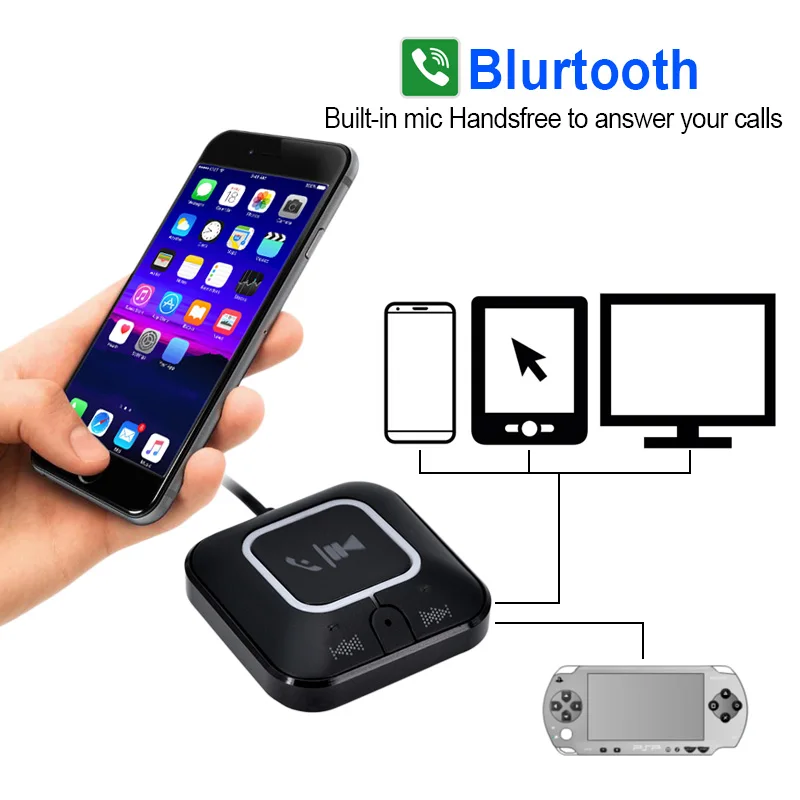 ZF-850 NFC Беспроводной Bluetooth v4.0 Музыка передатчик приемник адаптер громкой связи Car